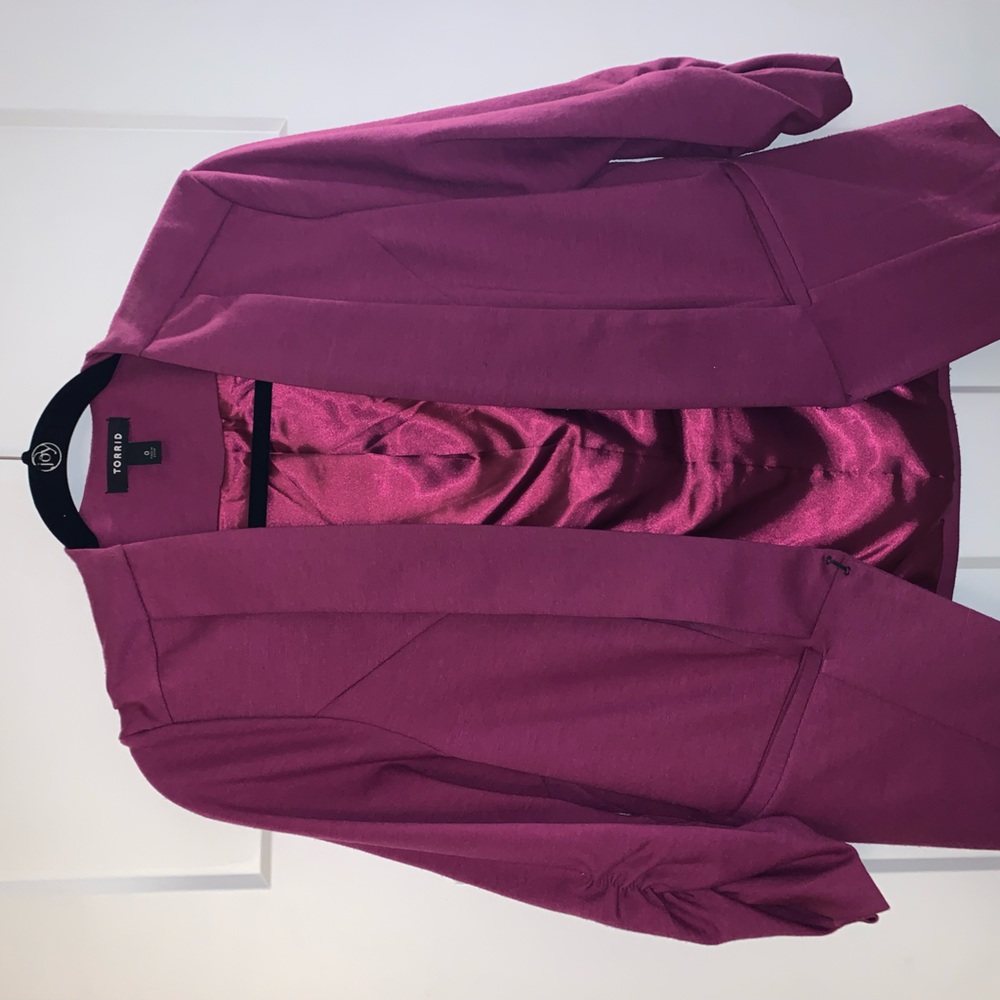 Torrid purple blazer size 0.